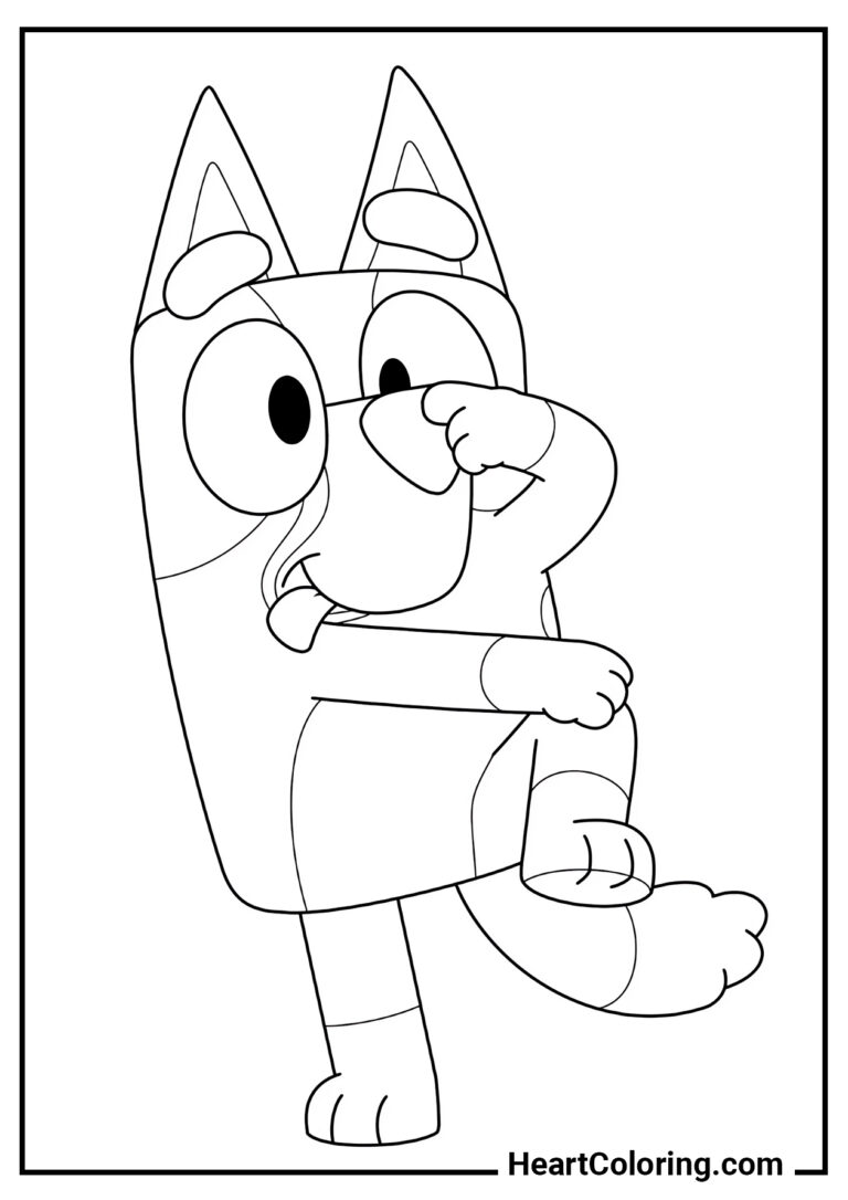 Coloriages Bluey Pour Enfants Plus De Imprimables