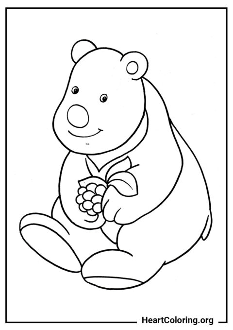 Coloriages d ours et d oursons à imprimer en format A4