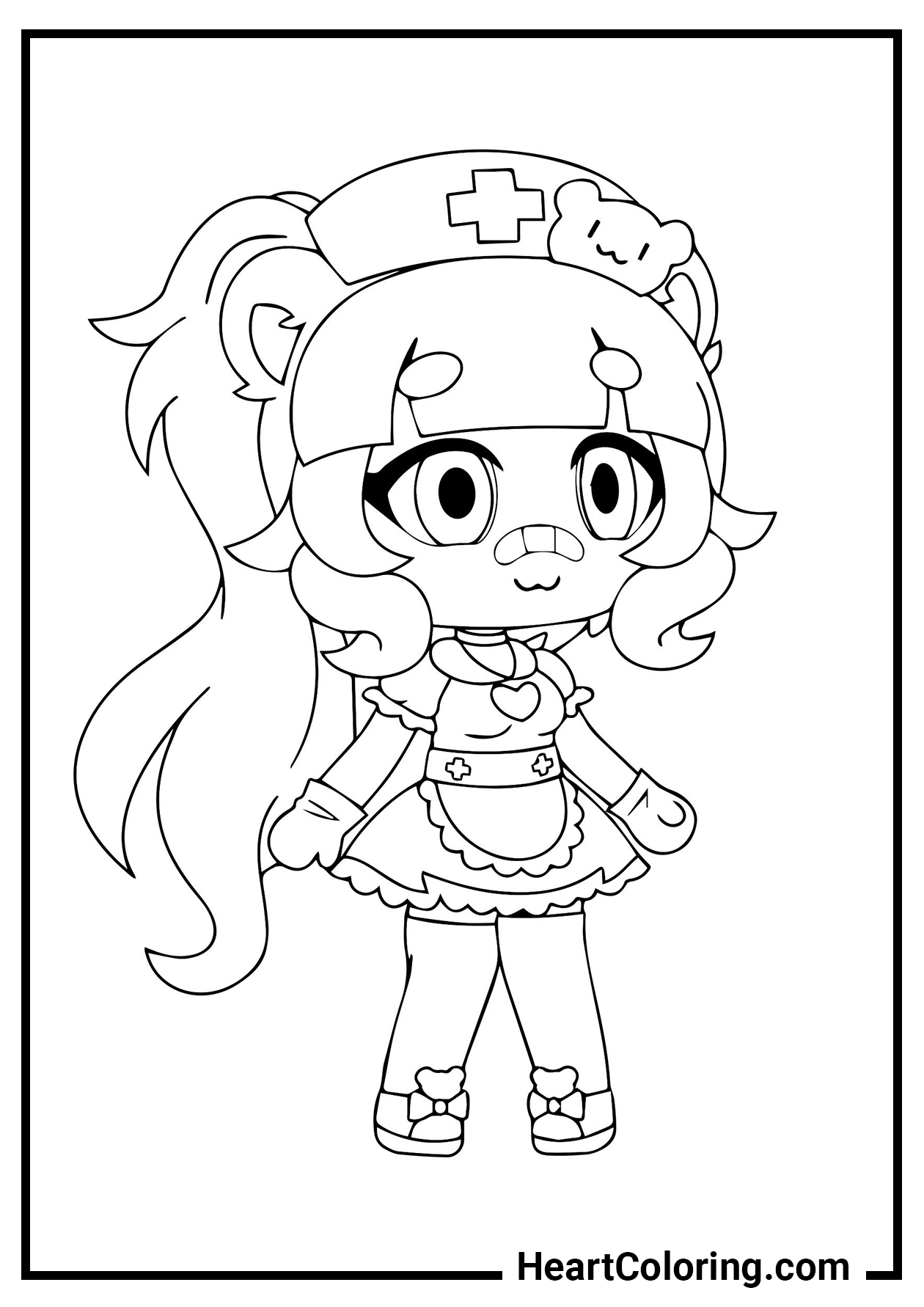 Free Printable Gacha Life Music Coloring Page, Sheet and Picture