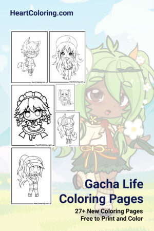 Gacha Life Coloring Pages - Free for Printing and Downloading