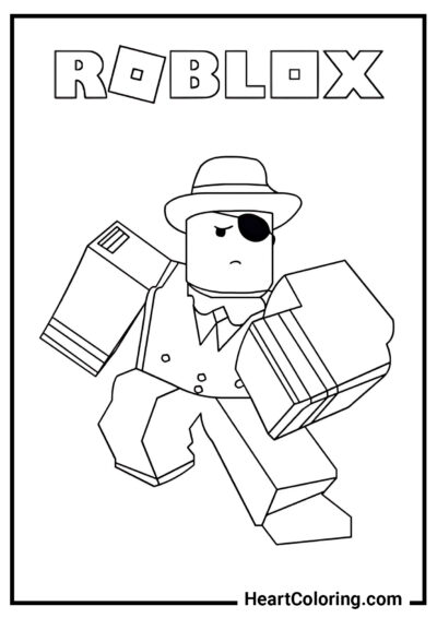 Stylish suit - Roblox Coloring Pages