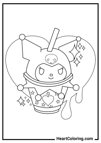 Cocktail Kuromi - Coloriages de Kuromi