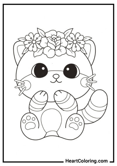 Chaton en peluche - Coloriages de Chats et Chatons