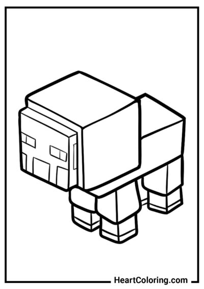 Sheep - Minecraft Coloring Pages