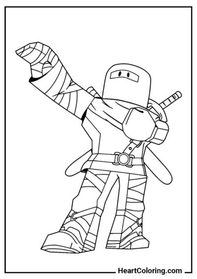 Roblox Samurai – printable fun for children