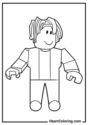 Roblox Coloring pages to print on A4 and download for free