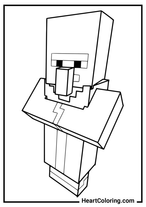 Villageois de Minecraft - Coloriages de Minecraft