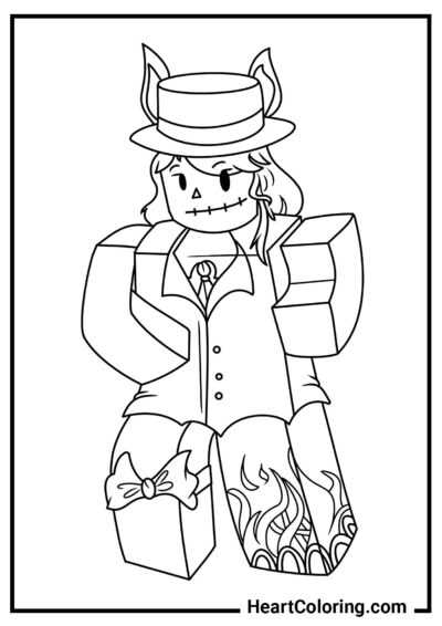 Stylish skin - Roblox Coloring Pages