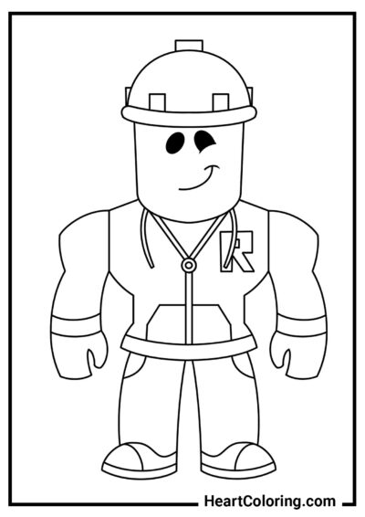 Construtor - Desenhos do Roblox para Colorir