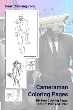 Cameraman Free Printable Coloring Pages