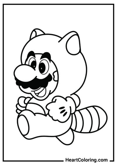 Gatto Mario - Disegni di Super Mario da Colorare