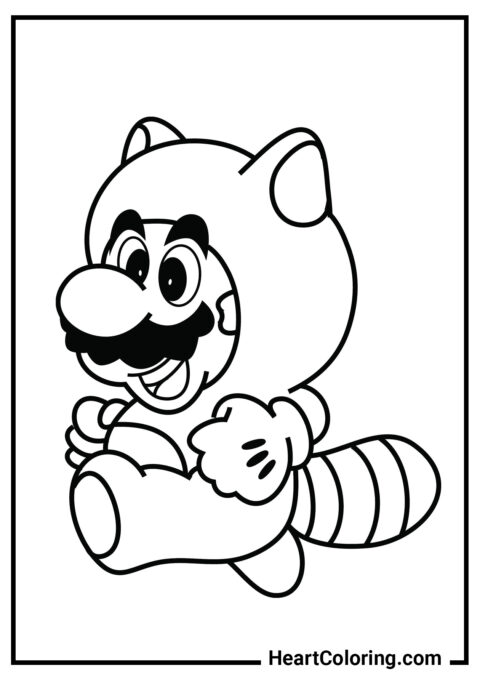 Gato Mario - Dibujos de Mario Bros para Colorear