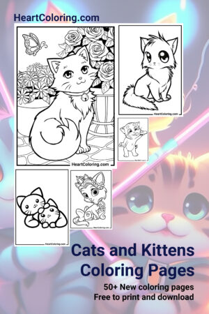 Cats and Kittens Coloring Pages