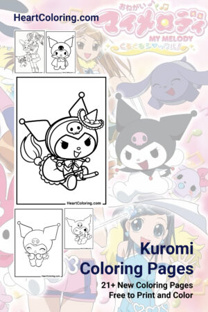Kuromi - Free Printable Coloring Pages