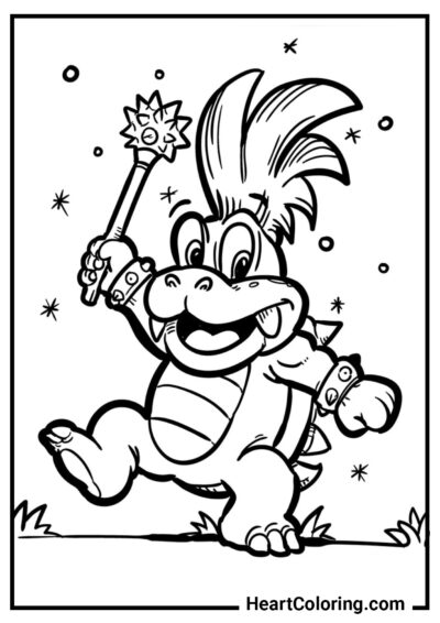 Larry Koopa - Desenhos do Mario Bros para Colorir