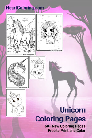 Unicorn Free Printable Coloring Pages for Kids