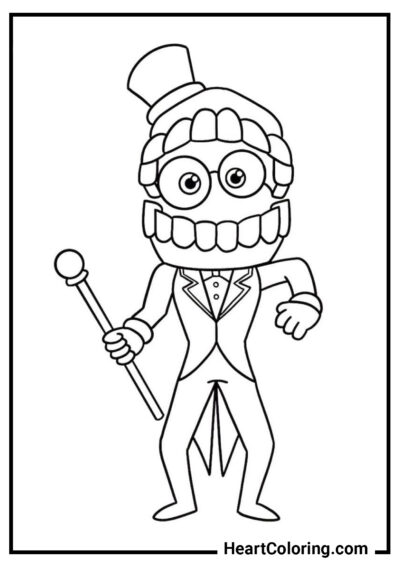 Caine - The Amazing Digital Circus Coloring Pages