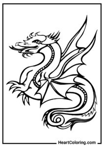 Dragon Coloring Pages To Print On A4 And Download In Pdf