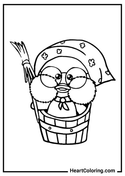 Funny old lady - Lalafanfan Coloring Pages