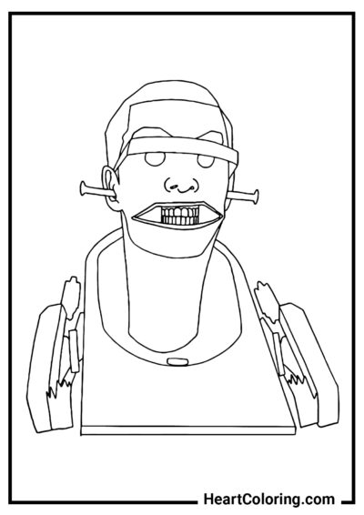 Vacuum Skibidi Urinal - Skibidi Toilet Coloring Pages