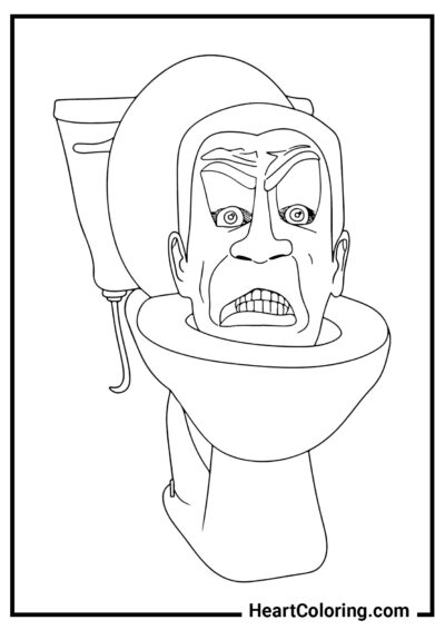 Nasty Skibidi Toilet - Skibidi Toilet Coloring Pages