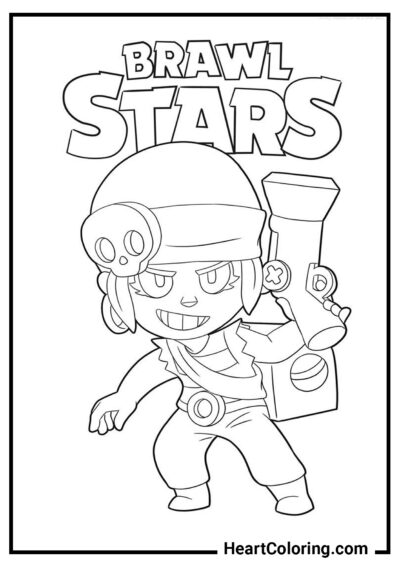 Penny - Dibujos de Brawl Stars para Colorear