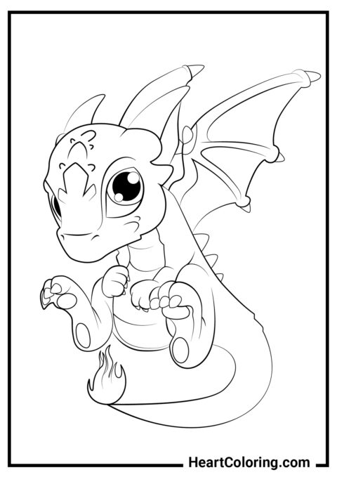 Dragon Coloring Pages to Print on A4 and Download in PDF