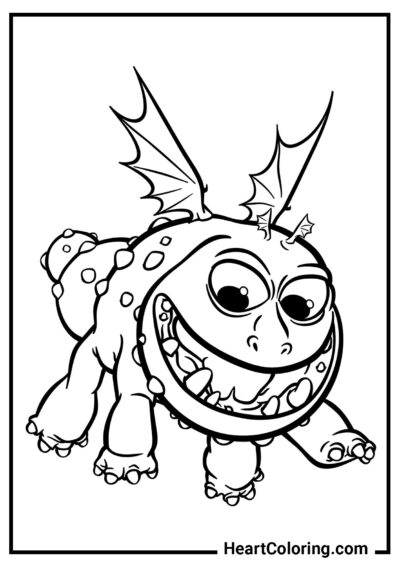 Meatlug - Dragon Coloring Pages