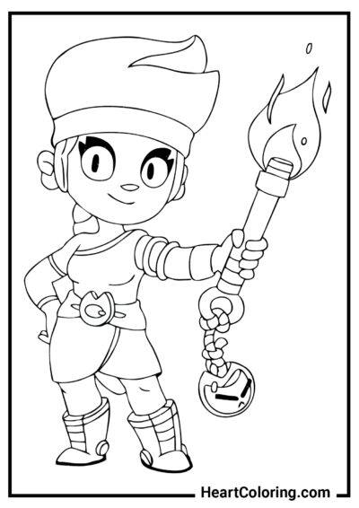 Jolie Ambre - Coloriages Brawl Stars