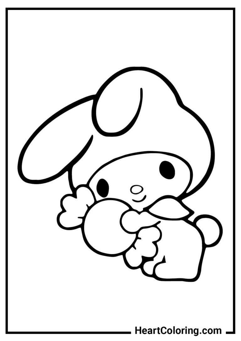 Sanrio – Coloring Pages of Characters on HeartColoring