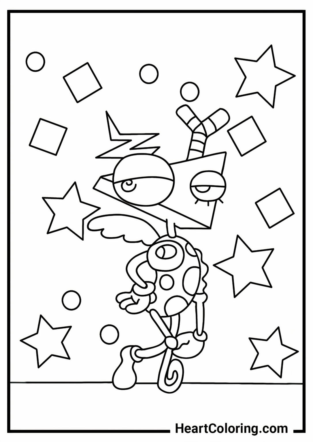 The Amazing Digital Circus - Free Printable Coloring Pages