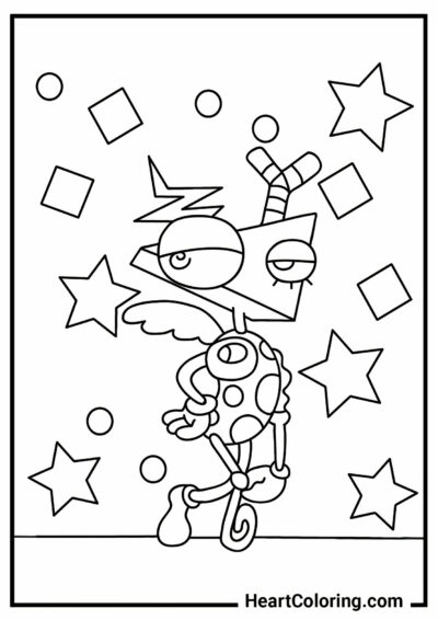 2-5 – Zooble - The Amazing Digital Circus Coloring Pages
