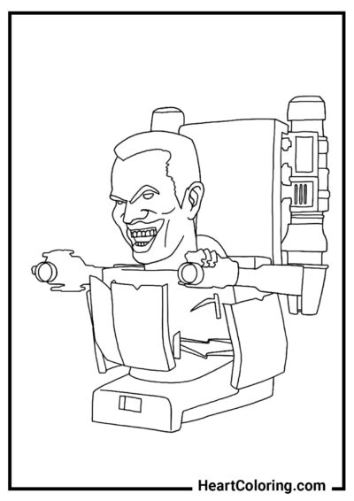 G-Man - Skibidi Toilet Coloring Pages