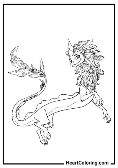 Sisudatu - Dibujos de dragones para colorear