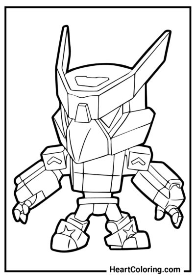 Mecha Crow - Coloriages Brawl Stars