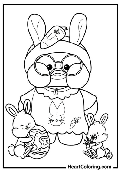 Bunny Lalafanfan - Lalafanfan Coloring Pages