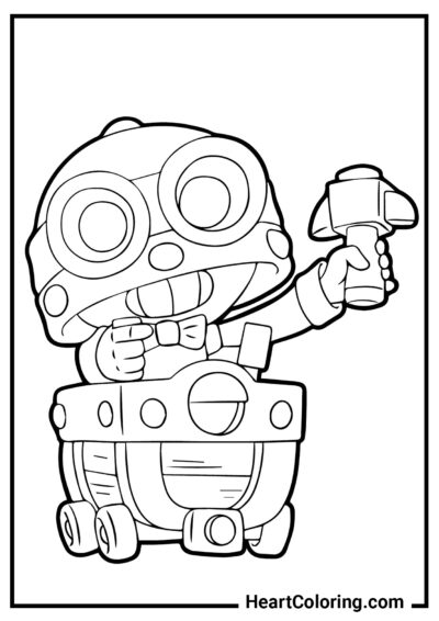 Carl - Brawl Stars Coloring Pages