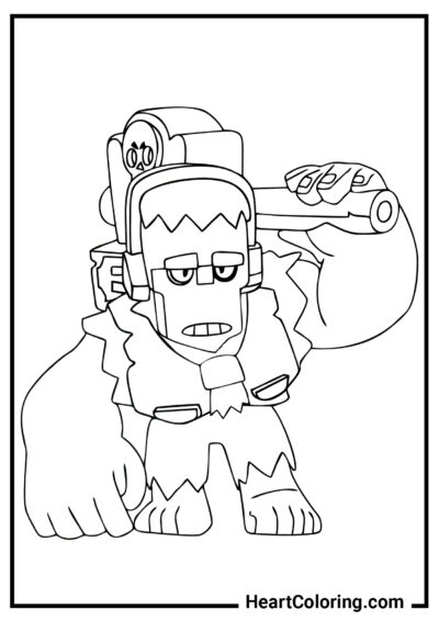 Frank - Brawl Stars Coloring Pages