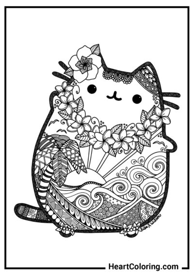 Anti-stress Pusheen - Pusheen The Cat Coloring Pages