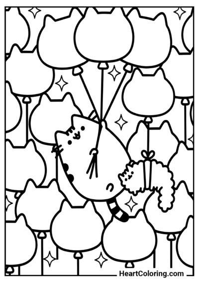 Ballonfahrt-Abenteuer – kostenloses Kreativbild für Kinder