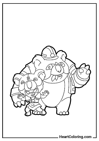 Нита и её медведь — распечатай бесплатно на принтере