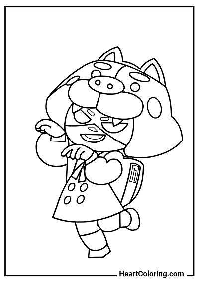 Раскраска Хитрая Нита — скачать, распечатать и раскрасить