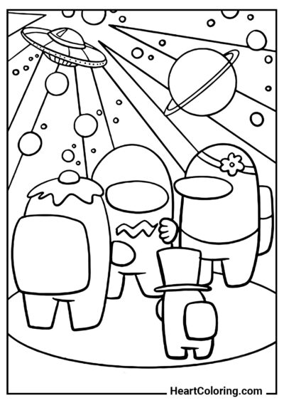 Apocalypse in Among As - Among Us Coloring Pages