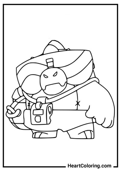 Buzz - Desenhos de Brawl Stars para Colorir