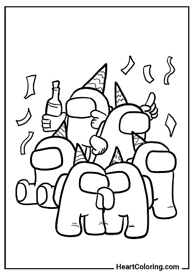 Download gratuito: desenho Festa na Nave Espacial em alta qualidade