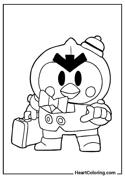 Распечатать на А4: раскраска Мистер П.