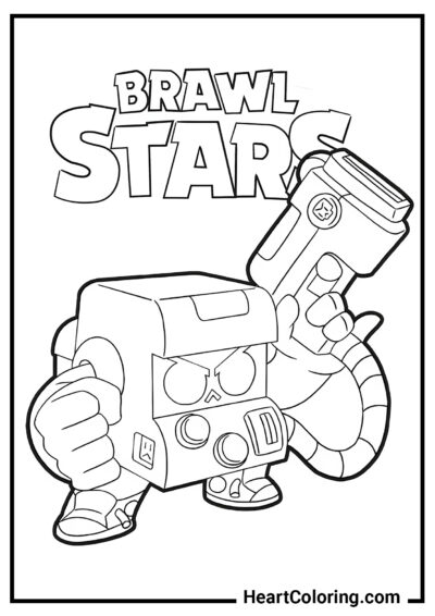 8-BIT - Coloriages Brawl Stars