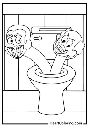 Coloring Pages Skibidi Toilet - Print and Download for Free