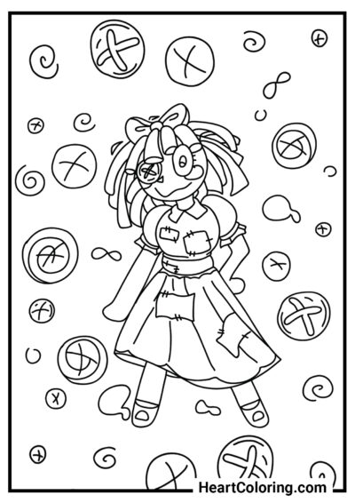 Ragatha - The Amazing Digital Circus Coloring Pages