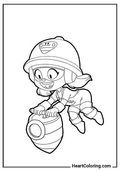 Отбойный молоток Джеки — лучшая раскраска для дома и школы